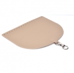 Oval Top Bag Cover with Metal Peg Lock, Elegand, 28cm. (ΒΑ000086) Color Πούρου / Beige Cigaret